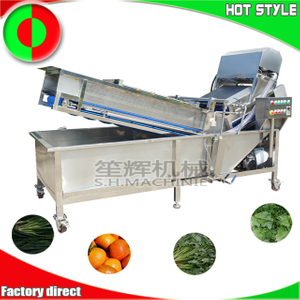 Lavadora comercial de verduras máquina de limpieza de frutas de ozono máquina de limpieza de burbujas